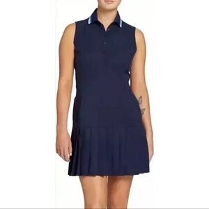 Lady Hagen Women’s Sleeveless Pleated Golf Tennis Collared Drees Blue Sz XS. NWT
